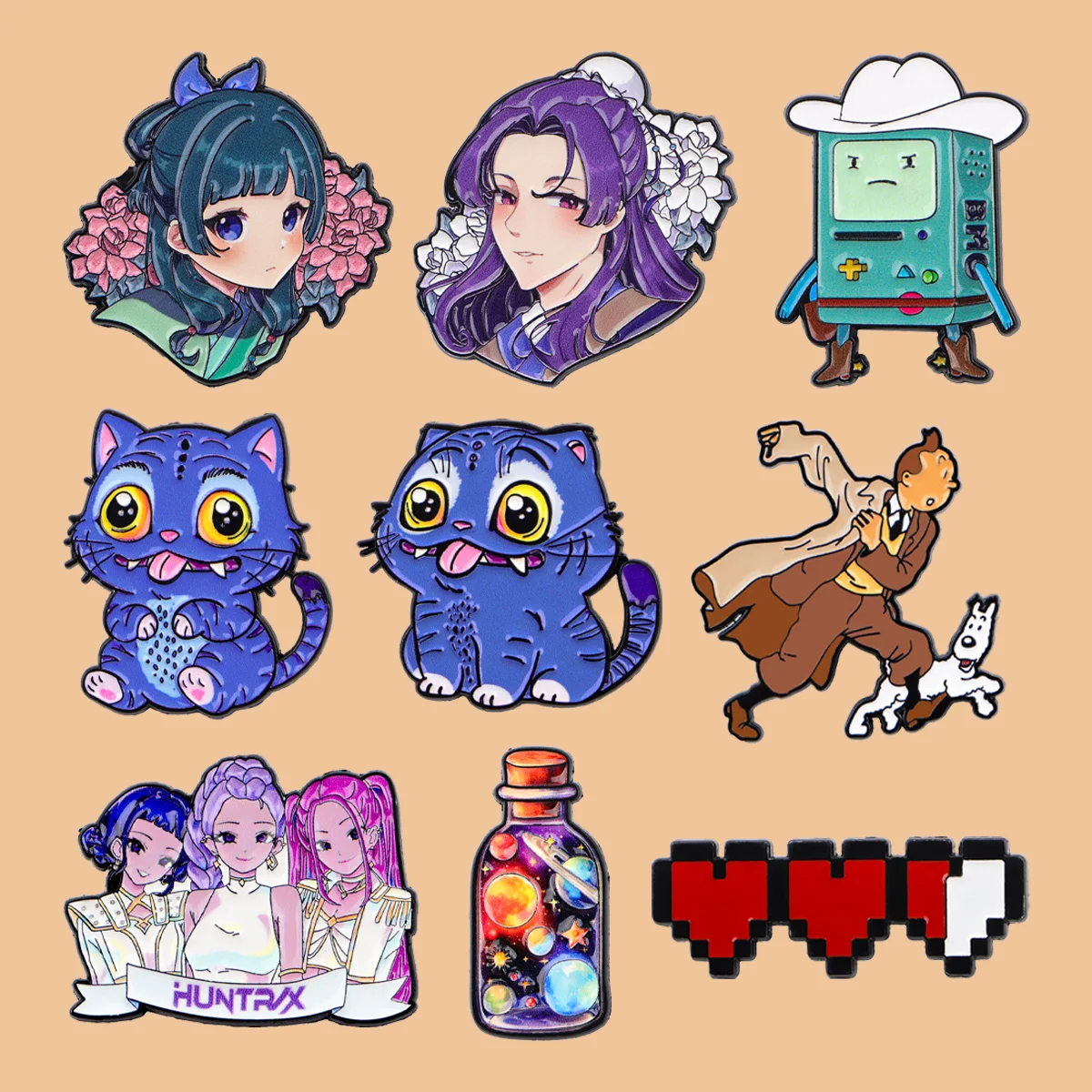 

Ancient Style Girls Enamel Pin Anime Figures Brooch Lapel Pin Badge on Backpack Clothing Accessories Fashion Jewelry Kids Gifts