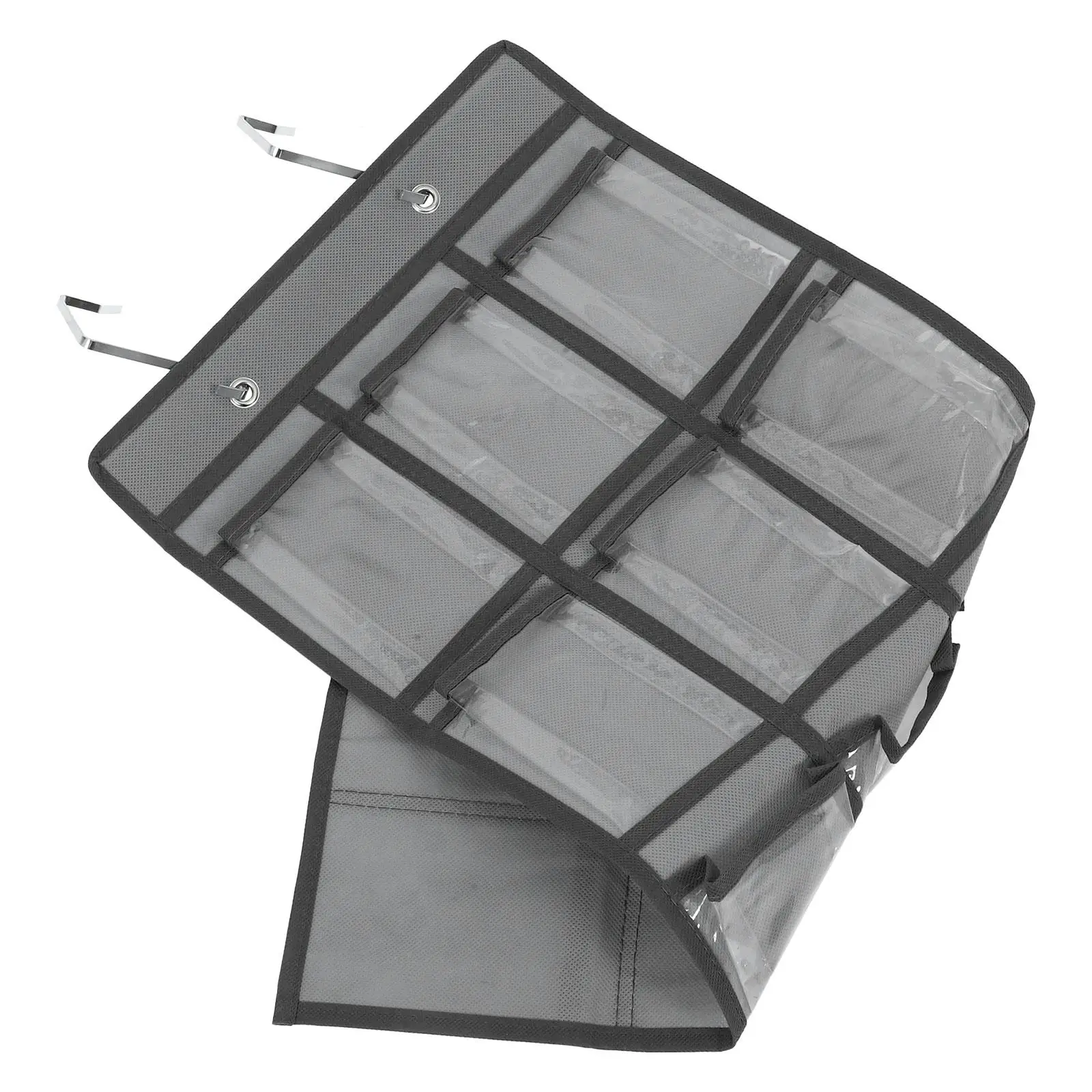 

12-Compartment Wall-Mounted Phone Storage Pouch Transparent Jewelry Bag Non-Woven Fabric Classroom Dorm Cell Organizer Pocket
