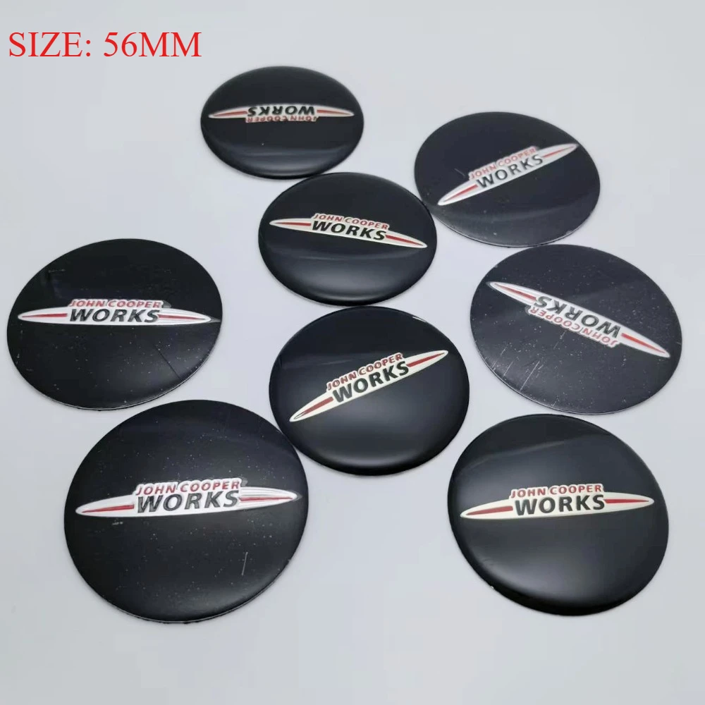 

4pcs 56mm JOHN COOPER WORKS Logo Emblem Car Wheel Stickers Car Wheel Center Caps Wheel Rim Hubcaps Cover Badge Car Accessories