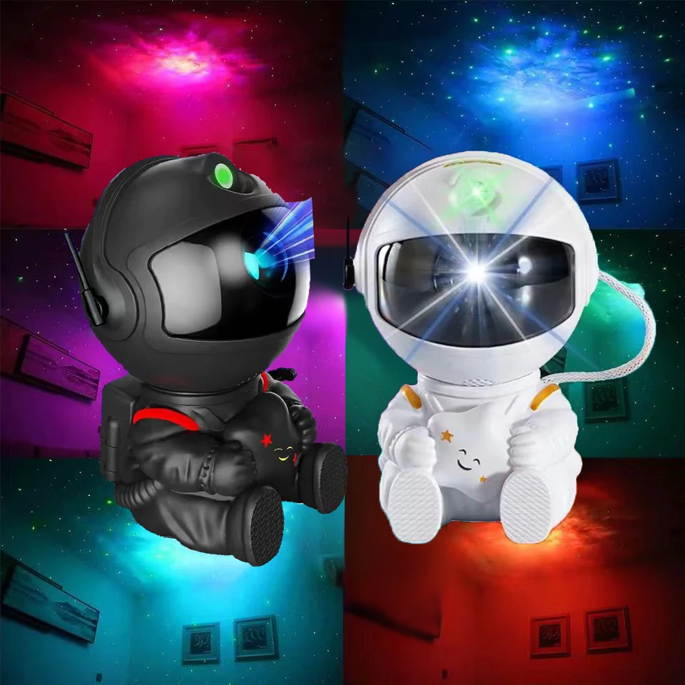 Astronaut Starry Sky Projection Light Full of Stars Ambient Light Spaceman Laser Nebula Water Ripple Bedroom Projection Light