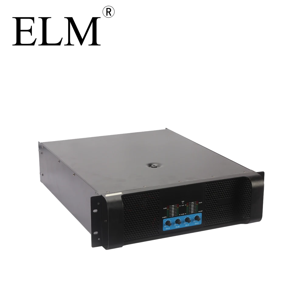 4 channels IT8000 ELM Good Quality professional power amplifier 3U PA power amplifier karaoke speaker music player 1000w