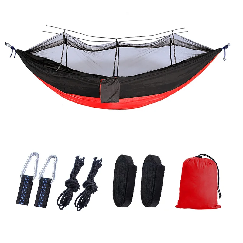 

Hitorhike Adjustable Hammock with Mosquito Net Outdoor Camping Hammock Swings Max Mesh Customized Bug Fabric Packing Furniture