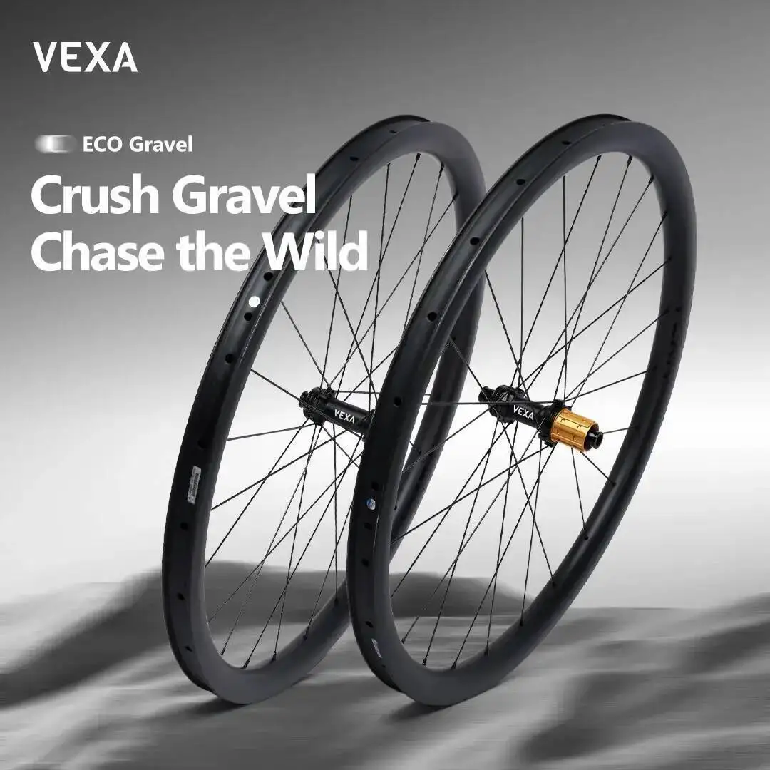 

VEXA ECO Gravel Road Bicycle 700C Carbon Fiber Wheelset Ratchet 36T Hub CHIPRO Steel Bearing 35/40/45mm Depth