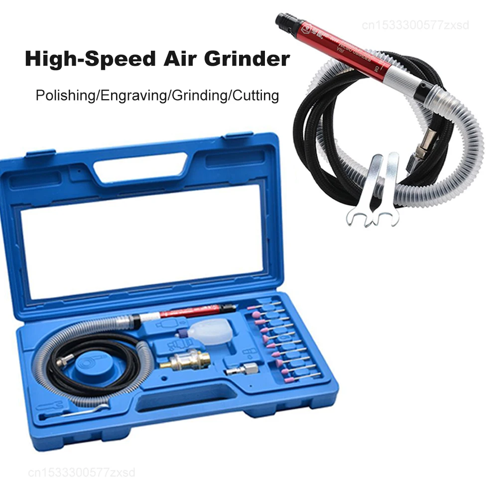 

High-Speed Air Micro Die Grinder Kits Mini Pencil Polishing Engraving Grinding Cutting Machine Pneumatic Tools Carving Tool Kit