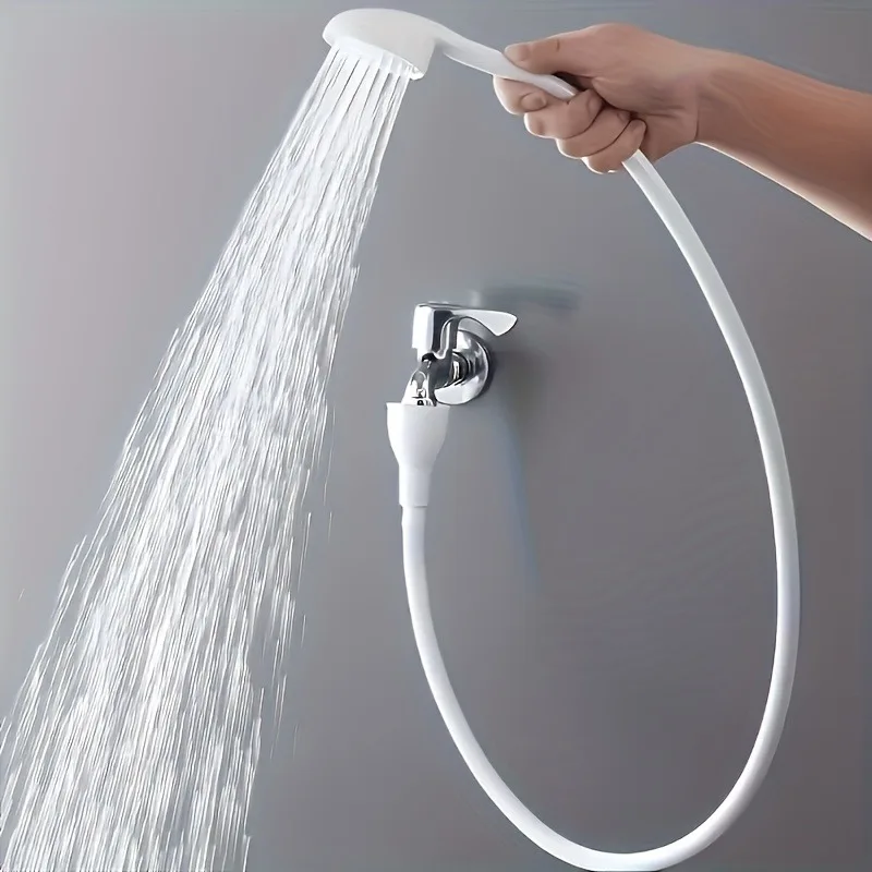 

360° Portable Faucet Shower Head – Handheld Extender with Long Hose & Detachable Spray for Hair, Pet Bathing & Sink Cleaning