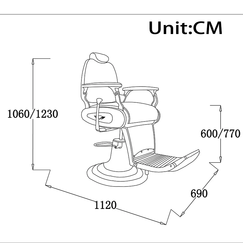 Retro Luxury Hair Salon Equipment Furniture Hairdressing Vanity Chair Beauty Professional Chairs Silla Barberia Stool Saloon