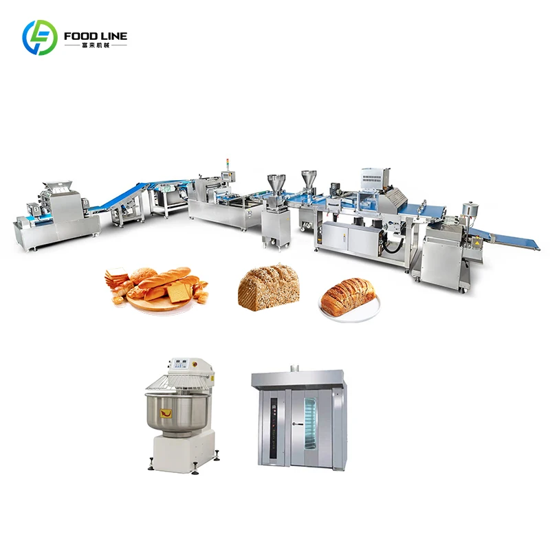 Customized Automatic Bread Making Machine Bakery Full Automatic Commercial Bread Production System Equipment
