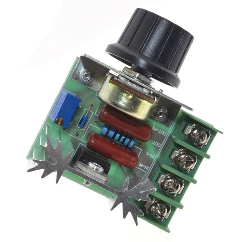1Pc High Quality 2000W AC 220V SCR Electronic Voltage Regulator Module Speed Control Controller