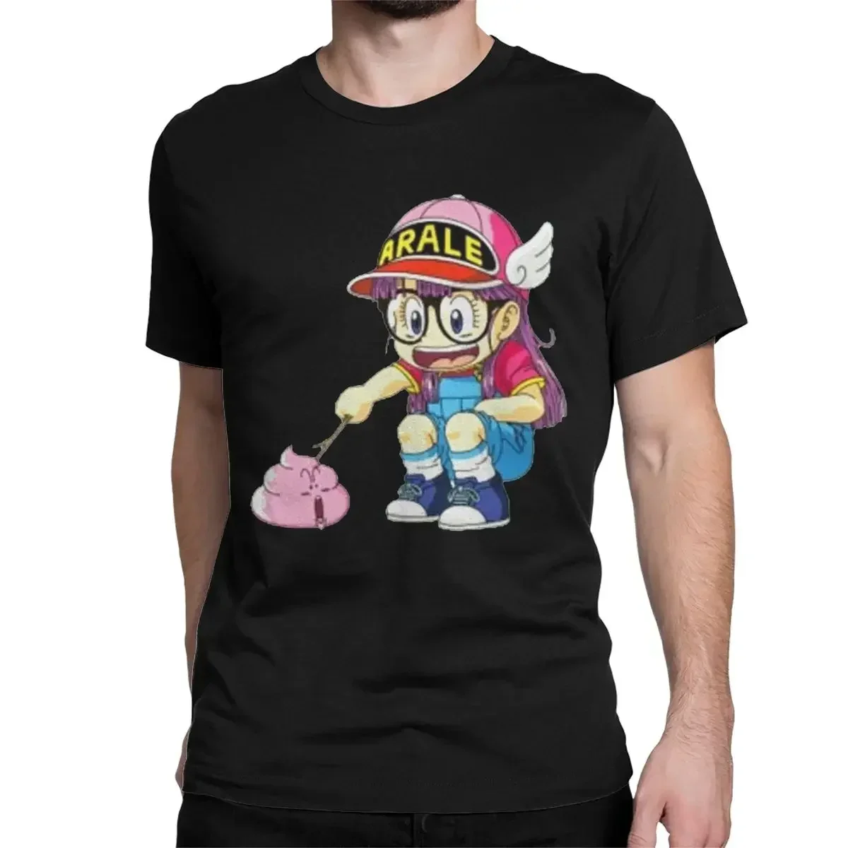 2024 Men Women's Arale Poking Poop Dr. Slump T Shirt Unchi-kun Anime Cotton Clothes Hipster Short Sleeve Tees Plus Size T-Shirts