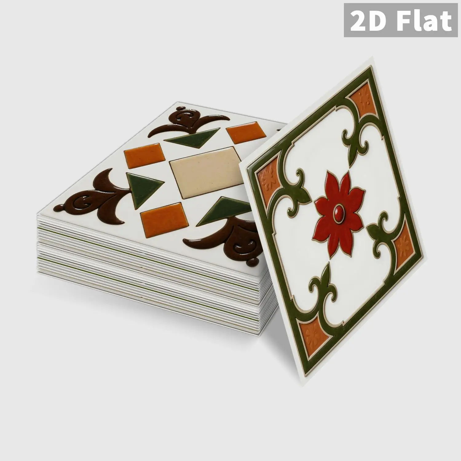 

36 pieces of vintage Moroccan self-adhesive waterproof tile stickers for kitchen, bathroom, background, and home decoration