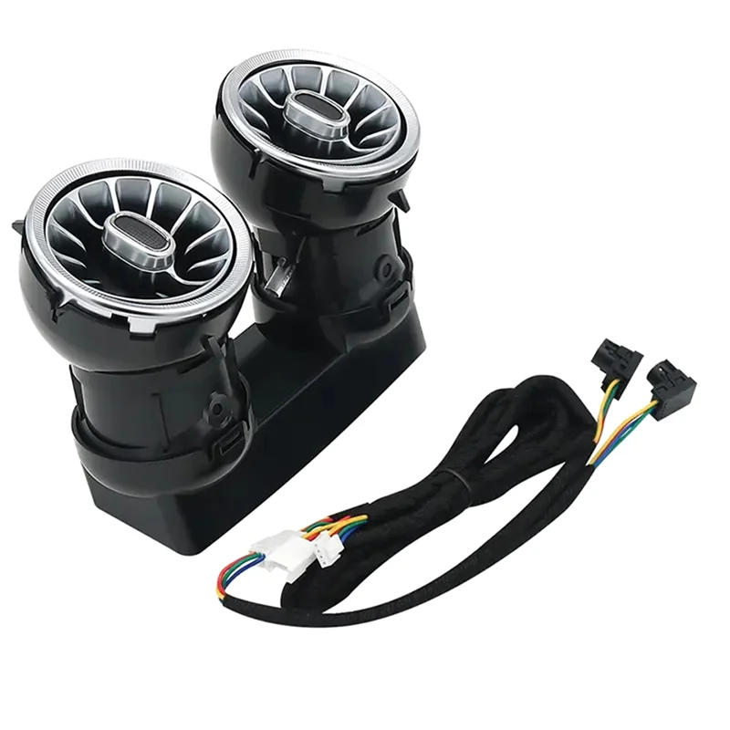 شريط زخرفي للضوء المحيط لسيارة Mercedes-Benz C Class W205 GLC 2015-2021 LED منفذ الهواء فتحات التوربينات فوهة