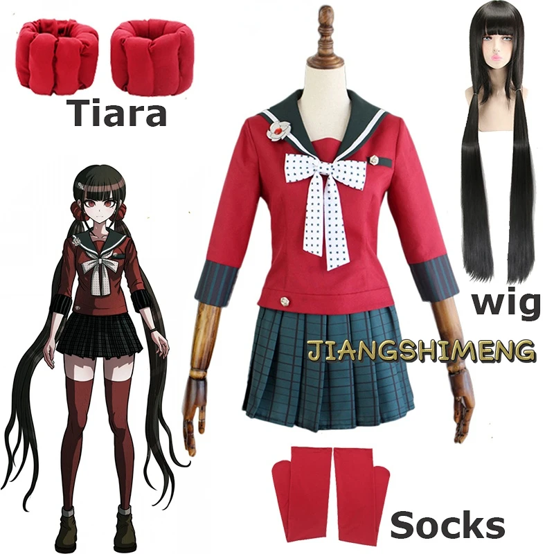 

Kostum Cosplay Harukawa Maki Cosplay Anime Danganronpa Wig Seragam Sekolah Anak Perempuan Kostum Halloween