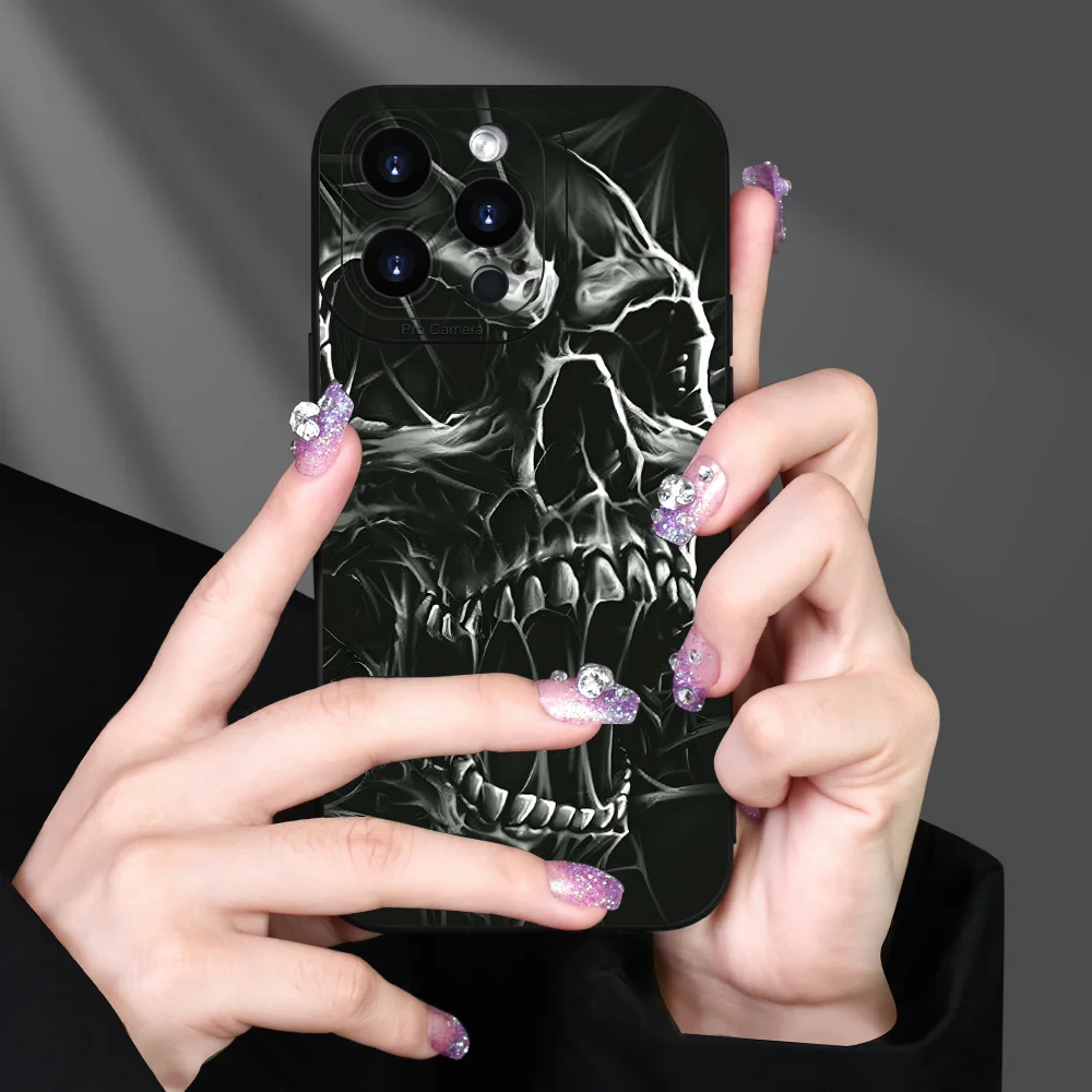 Kreatives Cooles Skelettmuster Handyhülle für Samsung Galaxy S23 S25 S24 Ultra S22 S21 FE Plus A54 A55 A53 A16 A35 A34 A33 Funda – Detail 1