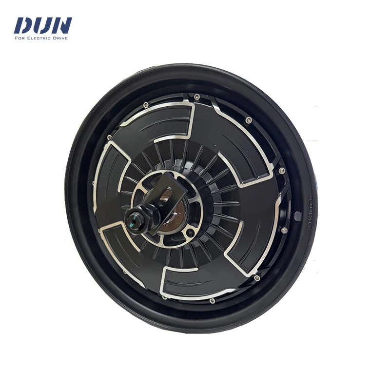 QS WP Rated 17KW V4 12x3.5Inch Electric Motorcycle HUB In-Wheel BLDC Motor