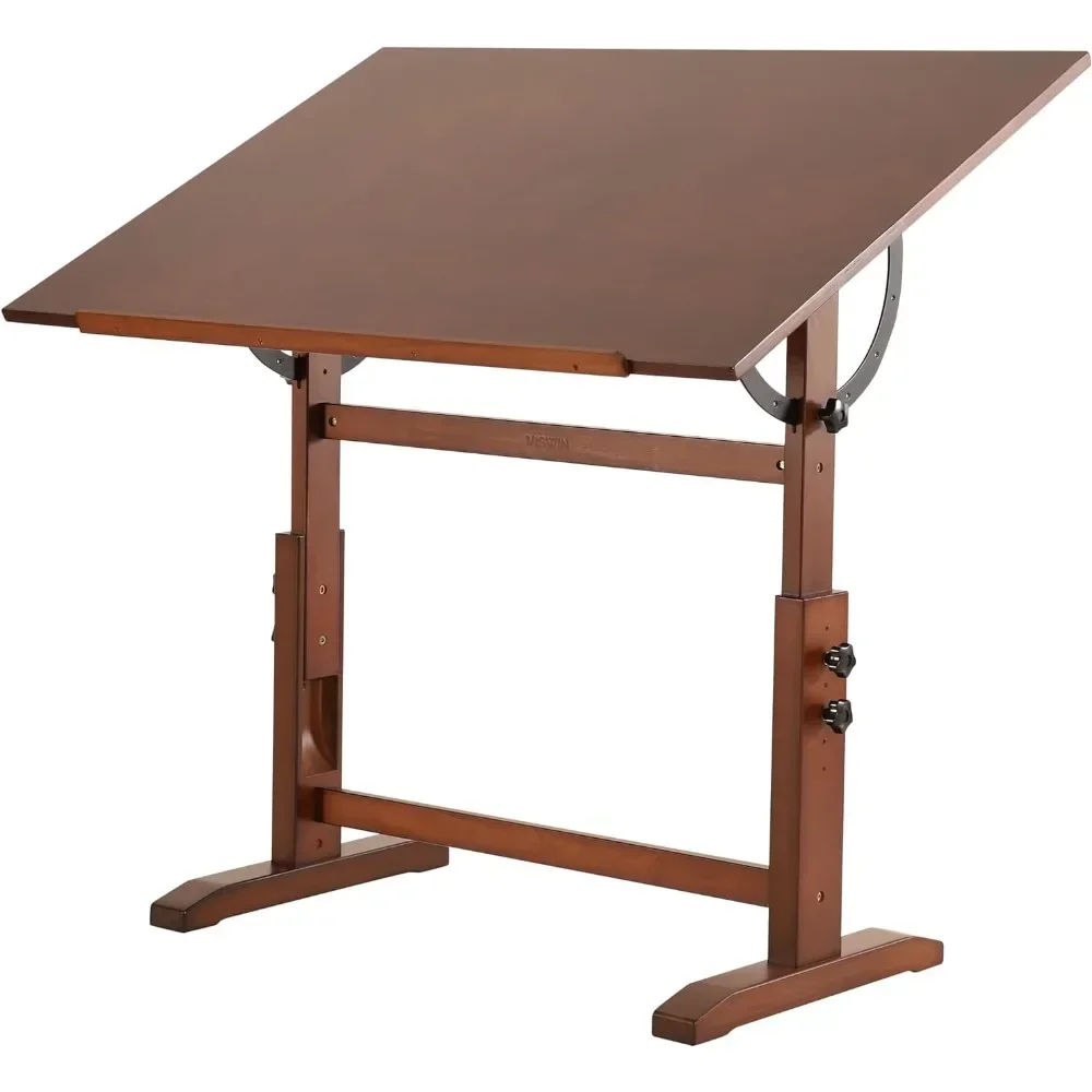 

FAST FREE.VISWIN 30" x 42" Extra-Large Artist Drafting Table, Adjustable Height & Angle, Solid Pine Wood Drawing Table, Art Tabl