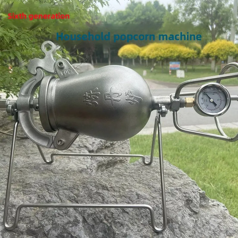 500ml Home Old Popcorn Maker Grain Amplifier Machine 720ml Hand-cranked Puffed Rice Corn Making Machines
