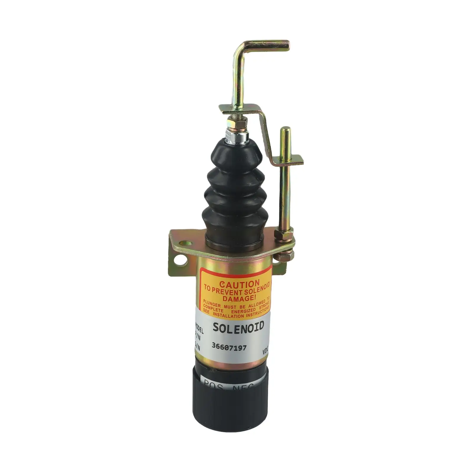 Fuel Shut Off Solenoid Metal Part Number 366-07197 Spare Part 12-24V 1502 Series Off Solenoid Black New Practical