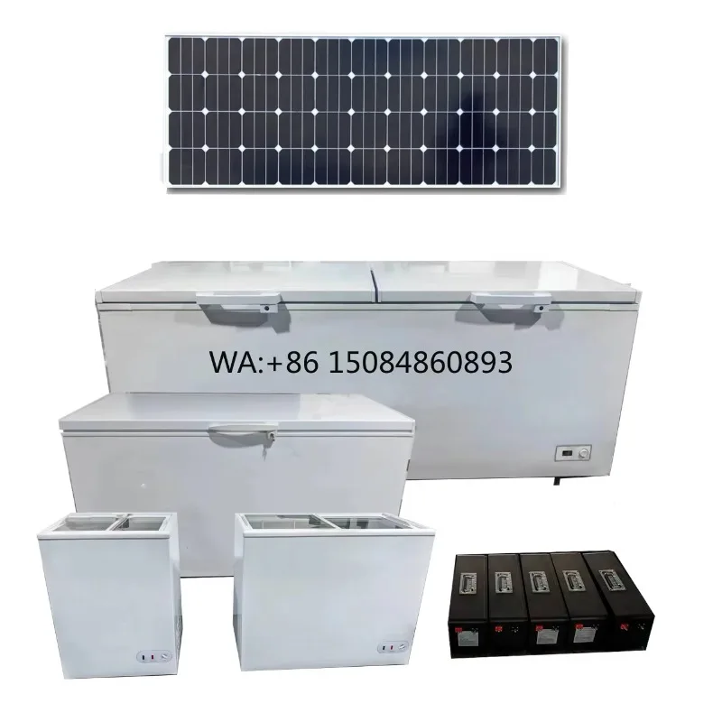PV Solar DC 12V 24V Upright Refrigerator 178L Off Grid Top Freezer Portable Outdoor Low Temperature Cold Storage Freezer