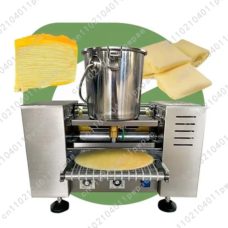 Automatic Industrial Pancake Cake Machine Baking Cake Crust Rice Crepe Plate Machine
