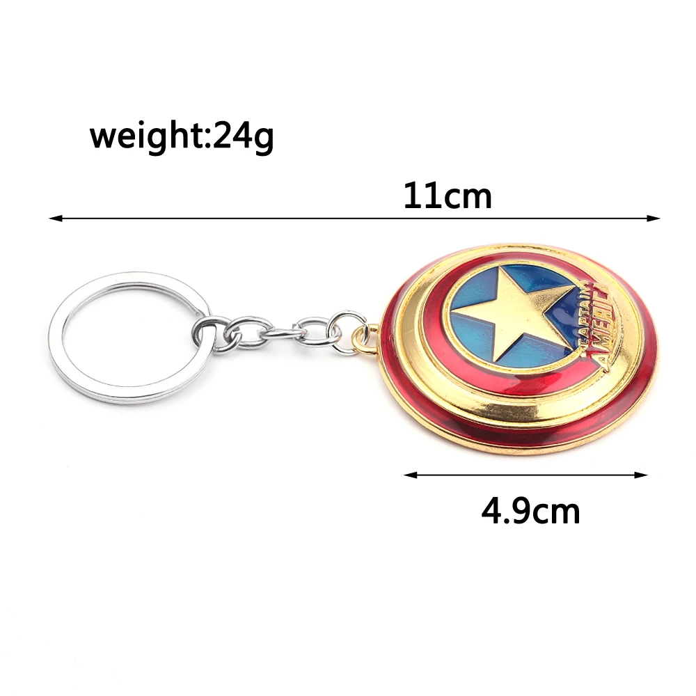 Superhero Captain America Key Ring Cosplay Accessories Backpack Accessories Kids Schoolbag Pendant Gift Souvenir