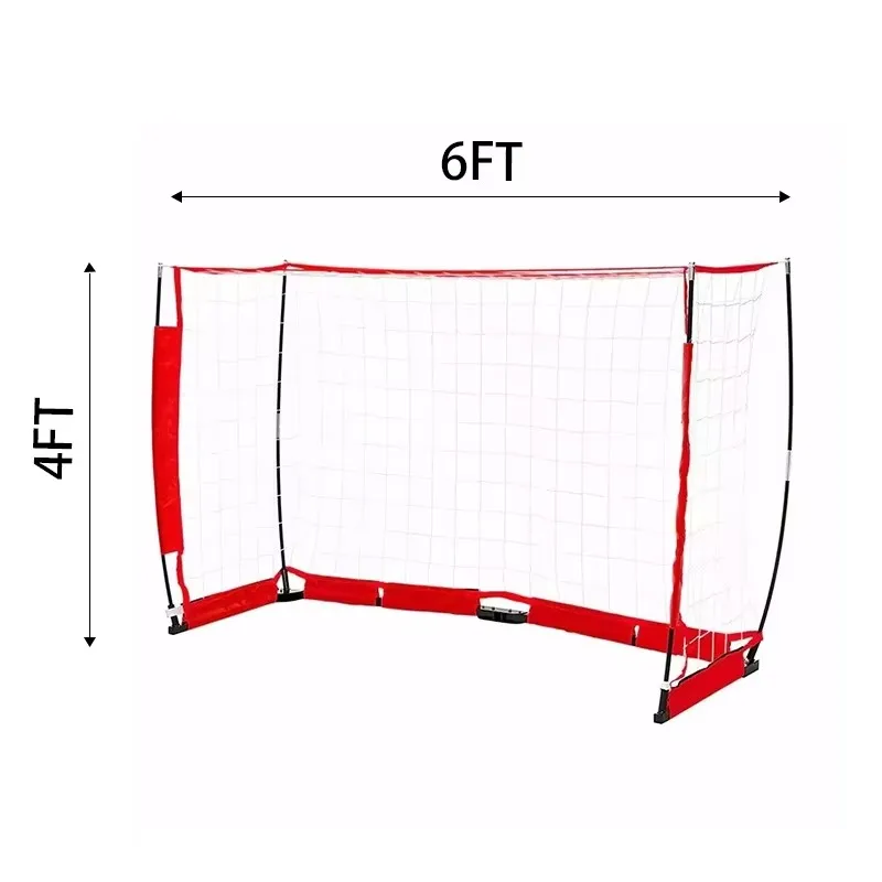 

Assemble Simple Steel Football goal Net Outdoor Portable 6*4FT Football Net Soccer goal