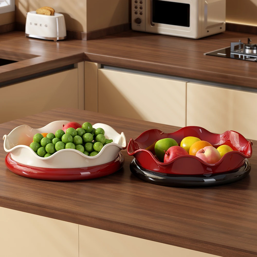 CHENGYAN 360°Rotation Design Food Tray Space-saving Kitchen Desk Seasoning Storage Boxes Household Items BPA Free