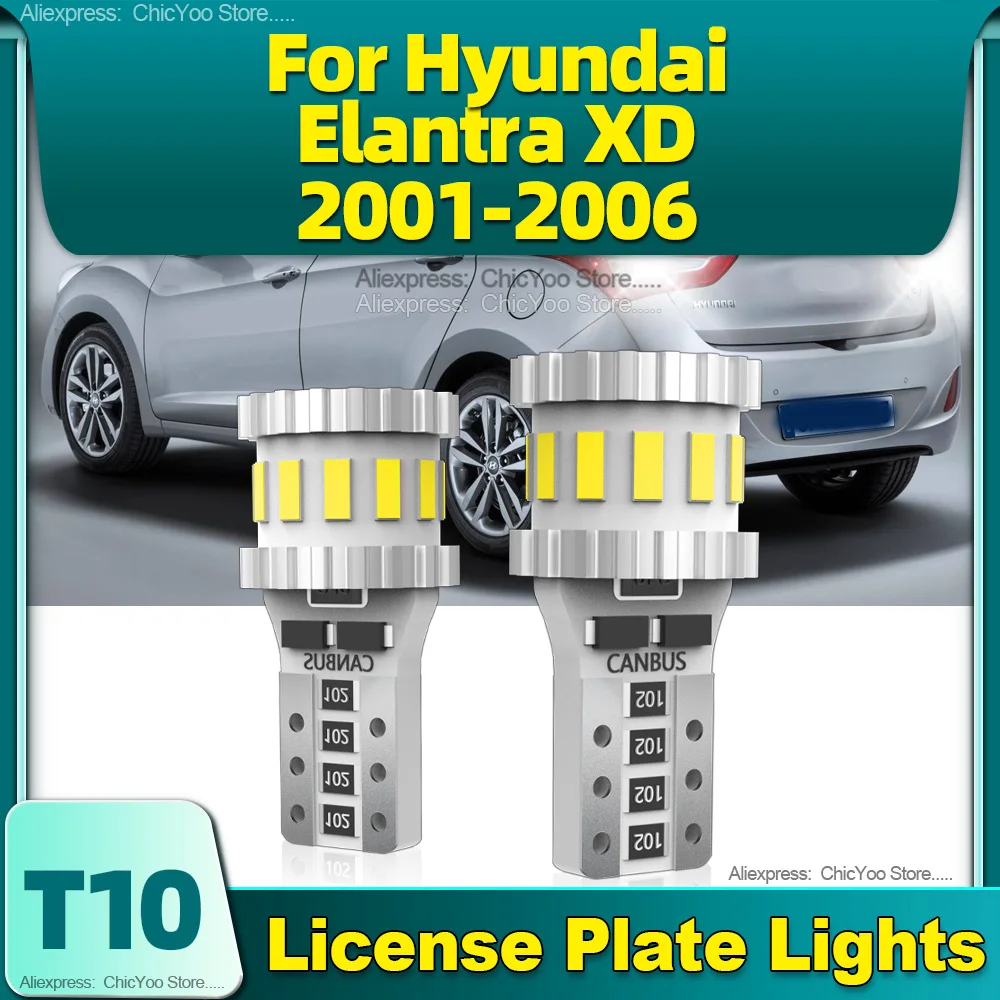 

6000K T10 Led Canbus W5W Bulb Signal Lamp License Plate Light 12V For Hyundai Elantra XD 2001 2002 2003 2004 2005 2006