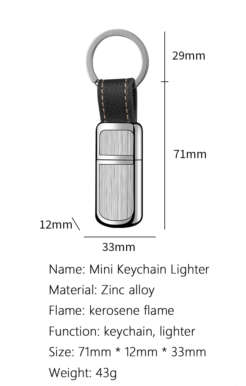 Capsule Gasoline Lighter Outdoor Key Chain Buckle Lighter Inflated Wheel Hanging Small Lighter Tools Mini Kerosene Lighter