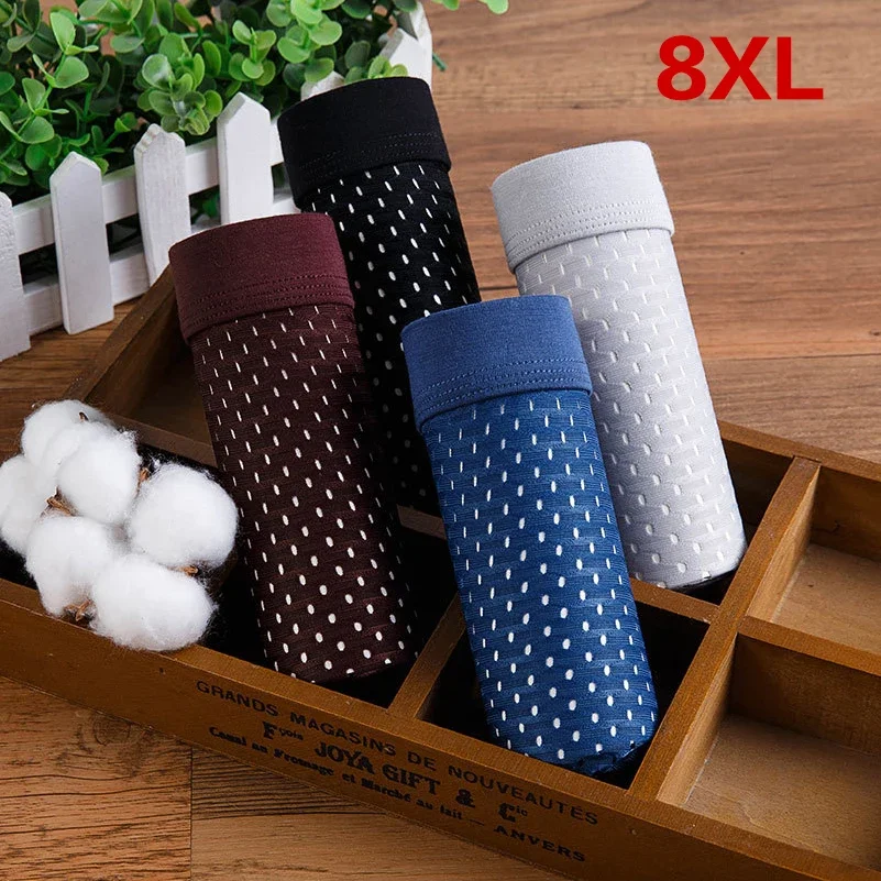 4 pçs/lote fibra de bambu boxer pantie underpant masculino plus size xxxxl calções tamanho grande respirável roupa interior 4xl 5xl 6xl 7xl 8xl