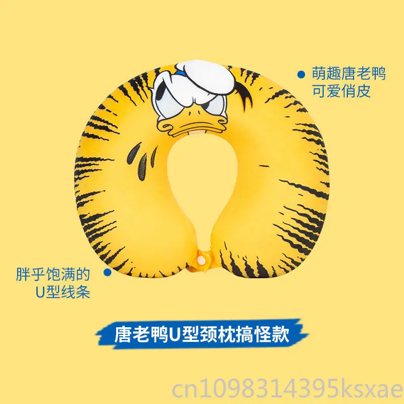 Disney U-shaped Pillow for Women Girl Kids Kawaii Mickey Mouse Portable Fashion Trend