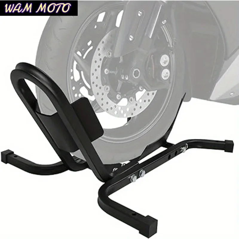 Motorcycle Front Wheel Parking Rack 1500 lbs Tire Chock Stand for 17