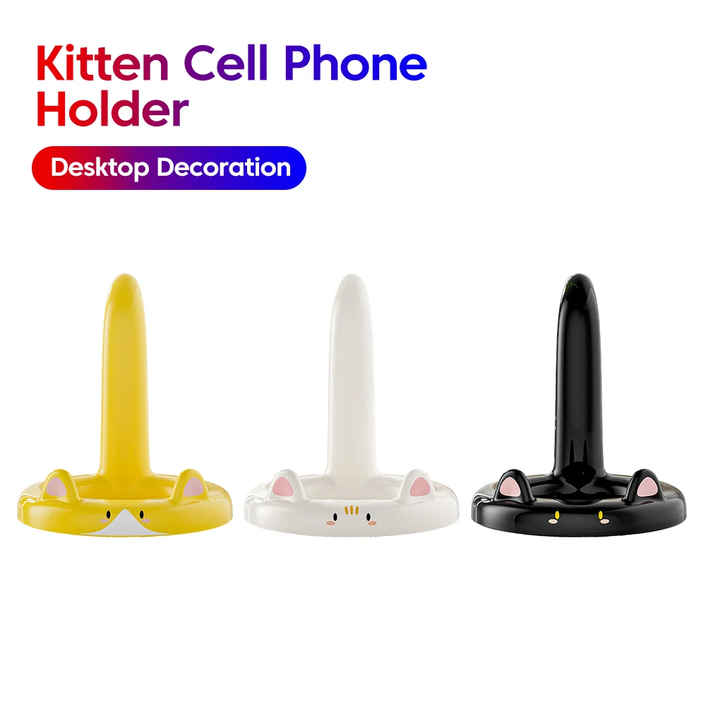 Cartoon Phone Stand Adjustable Cute Desktop Mini Mobile Phone Holder for Watching Videos & Calls For Most Smartphones Stand