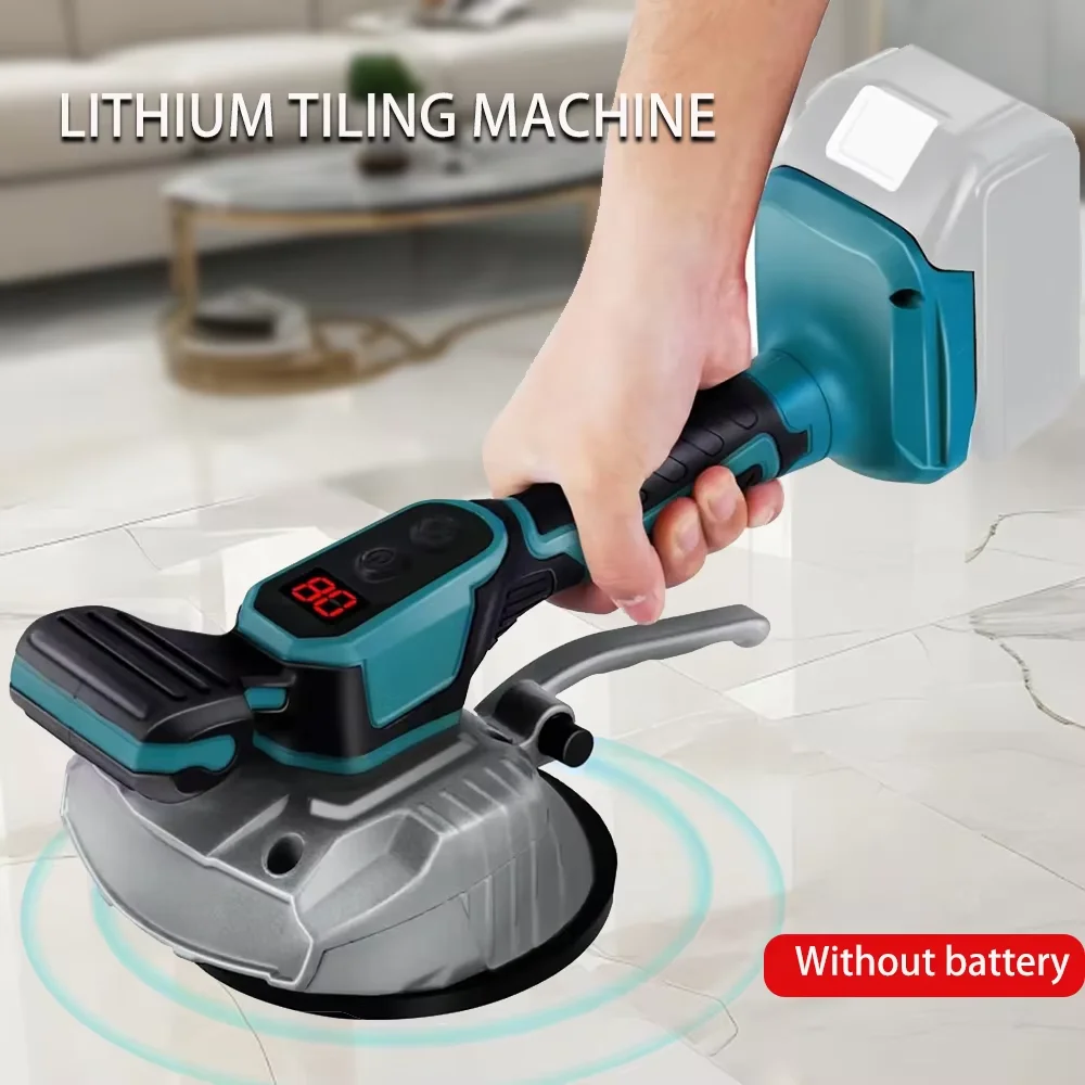 Cordless Tile Laying Machine 8 Speed Tile Vibration Leveling Installation Tool Compatible with Makita 18V Battery Pin