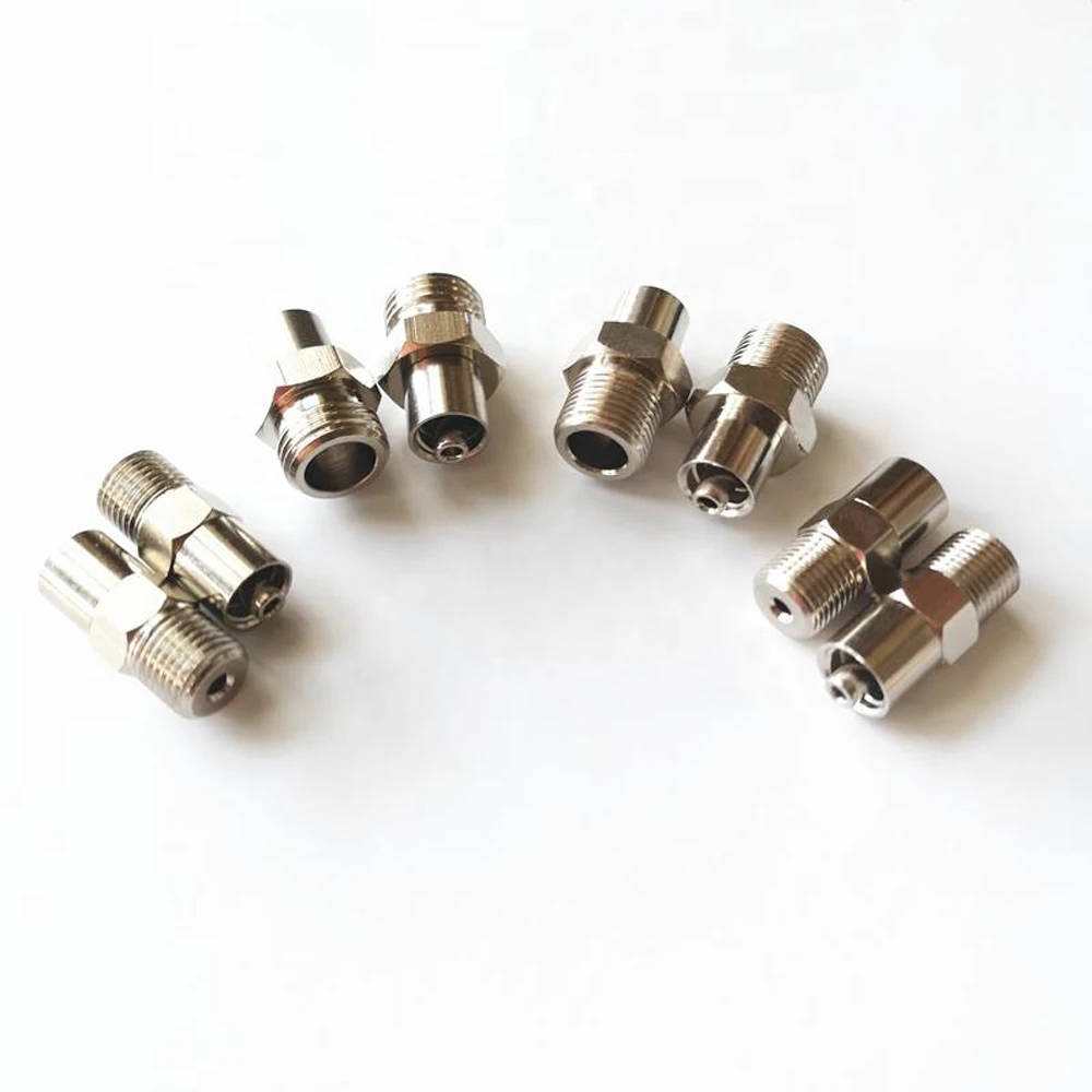 

G1/8 G1/4 M10 M12 Luer Lock Fitting, Pneumatic Quick Disconnect for Solenoid Valve, Dispensing System, Cylinder