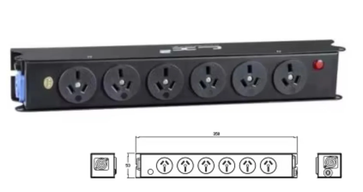 Power Distribution Equipment 9 Powercon True1 Box for Stage Supply