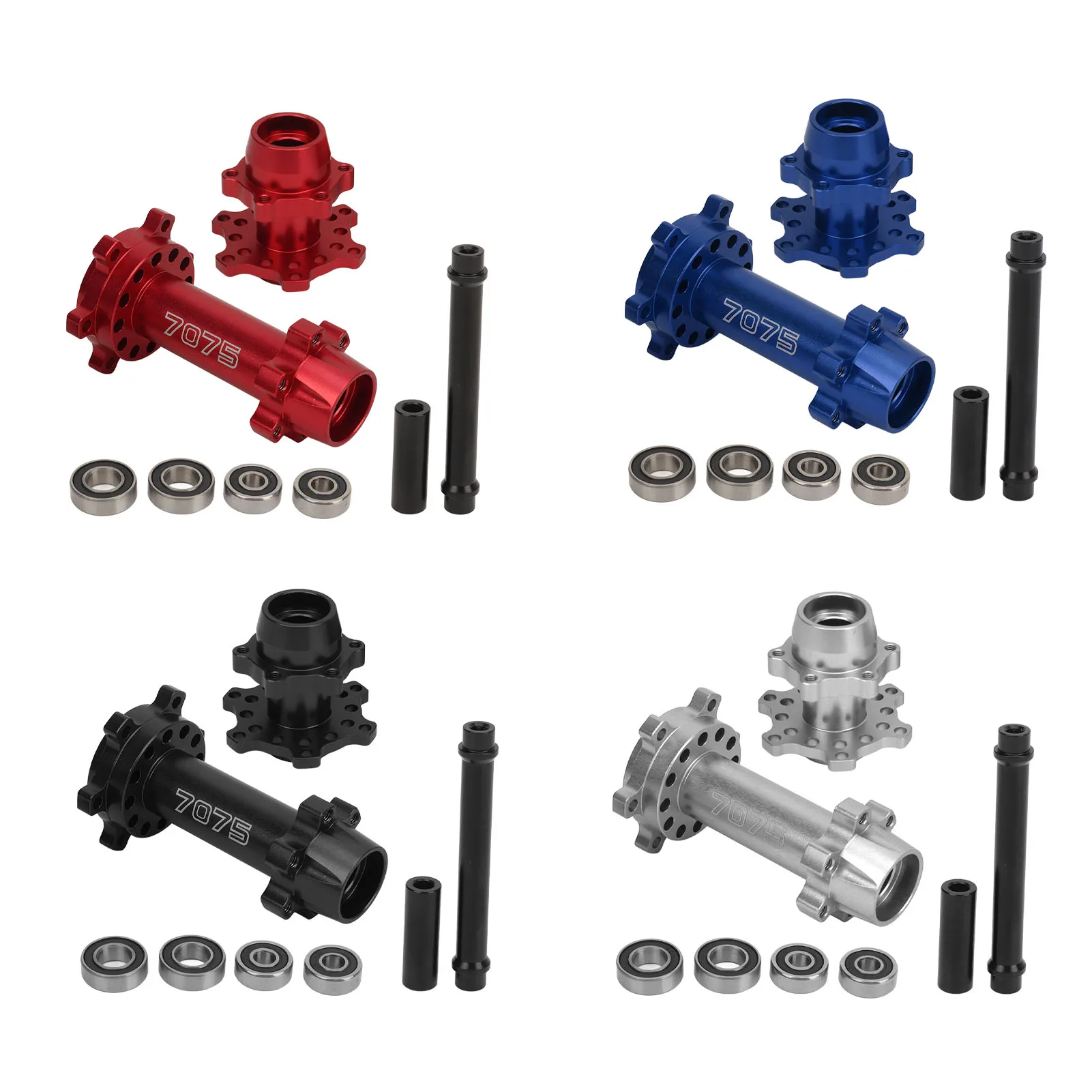 

Motorcycle Front Rear Hex Hubs Aluminum Exquisite Appearance Heat Resistant Motorcycle Upgraded Wheel Hex Hubs for Replacement