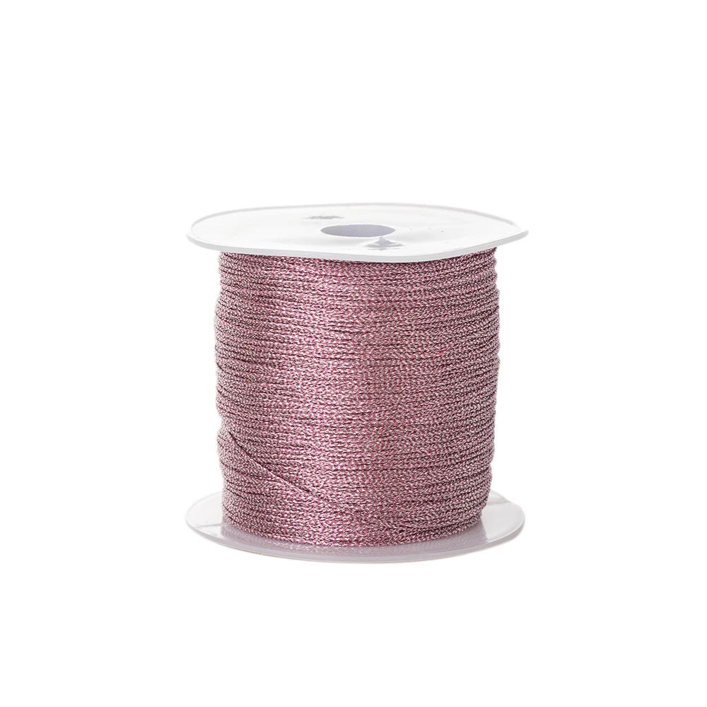 0.2mm/100m Nylon Oro Rosa Argento Perline Filo Cavo Stringa per Fare FAI DA TE Collana Del Braccialetto Fatti A Mano Macrame Accessori Artigianali