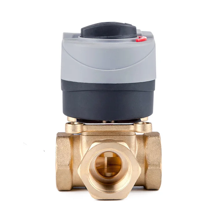 

Электрический трехходовой смесительный клапан, угловой привод, гибридный электрический клапан для системы подогрева пола