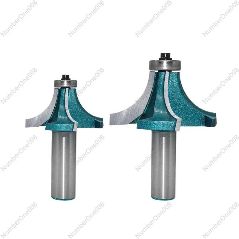 

4-Blade Round Rod Wood Cutter - Semi-Circular Arc Trimming Tool for Rounded Edges, Professional Woodworking Milling Knife