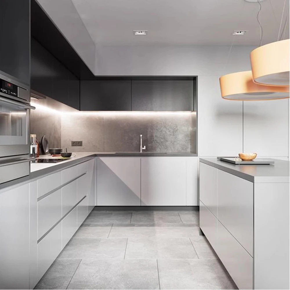 Proveedor de gabinetes de cocina 2025, muebles de madera de diseño moderno de mdf modulares, muebles de cocina
