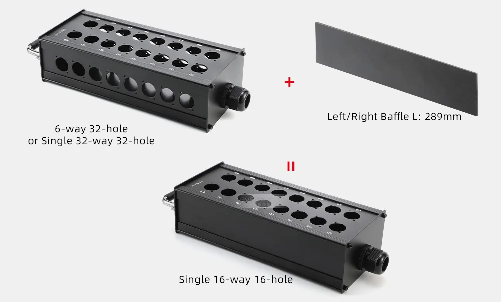 Mehrkanaliges Al-Legierungs-Kabel, Blanko-Kabelbox mit 16/24/32 Kanälen für Bühnen- und mobile Audioanwendungen, XLR-Stecker/Buchse Audiosignalkabel – Detail 5