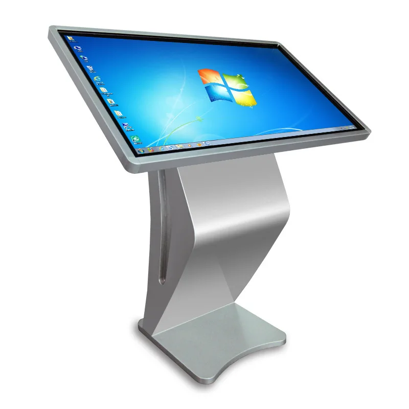 

Bank Information 43" 49 55 65 Inch Floor Standing Android Multi Touch Screen Kiosk All In One Advertising Totem Board