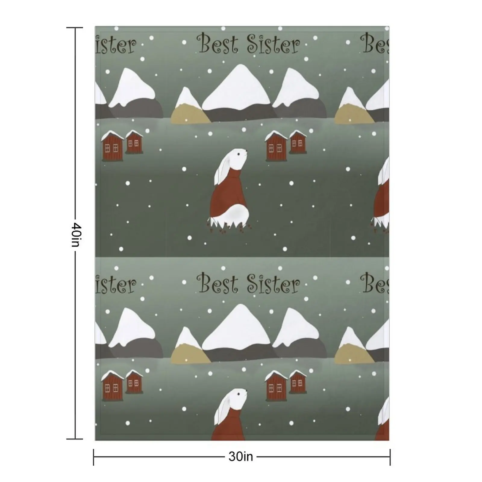 Scandinavian hare Throw Blanket Thin Large heavy to sleep warm for winter Blankets