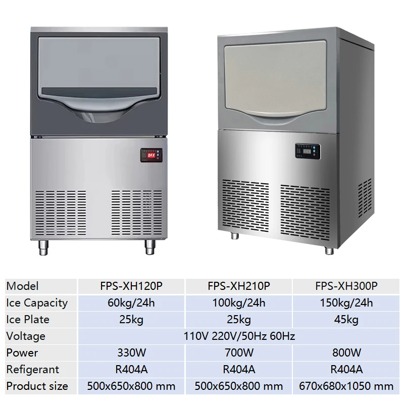 Maquina De Hielo 150KG Automatic Snow Flake Ice Block Making Crushed Snowflake Commercial Ice Maker Machine for Business