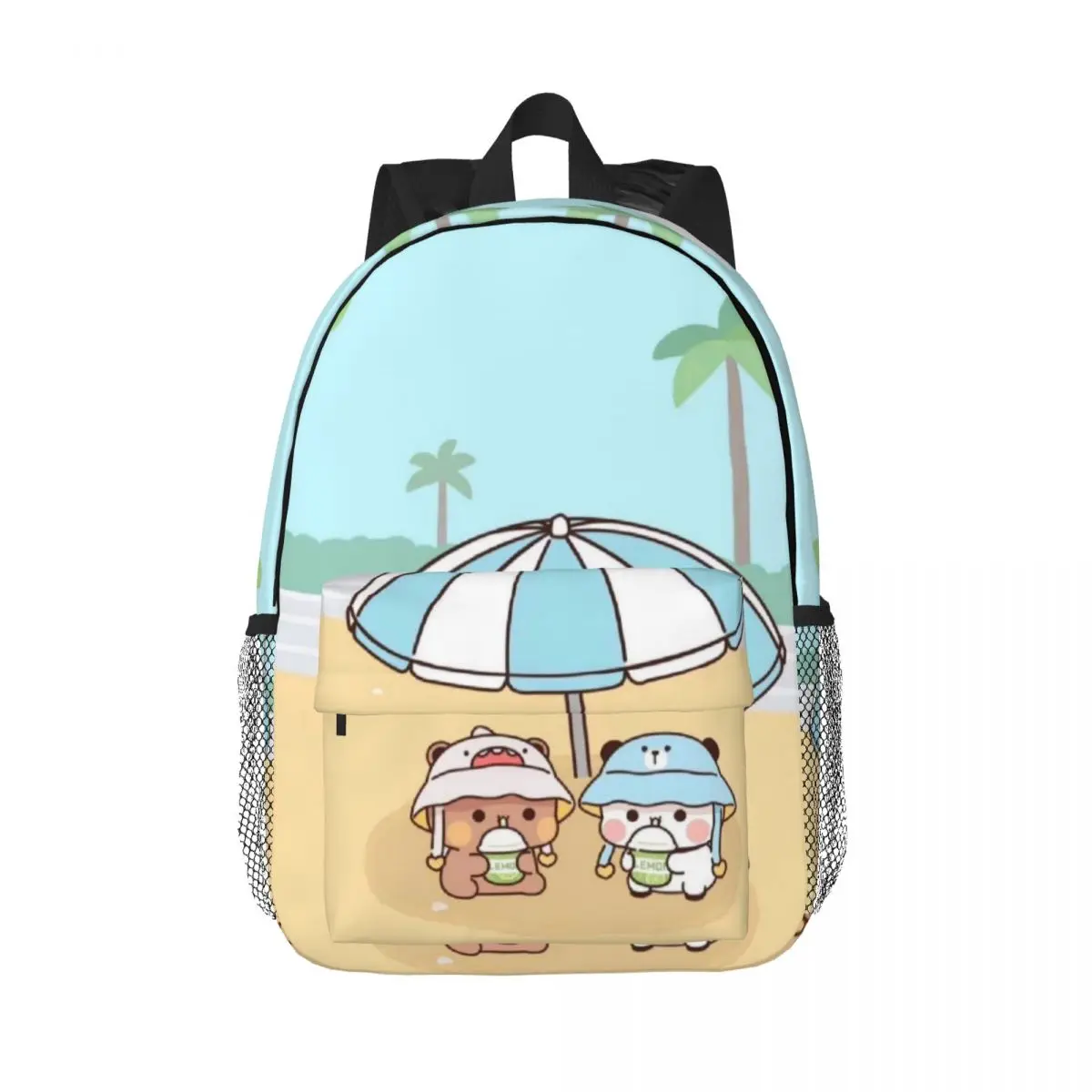 Schattige Beer Panda Bubu Dudu Nieuwe Modieuze Patroon Schooltas Print Lichtgewicht Rugzak 15Inch