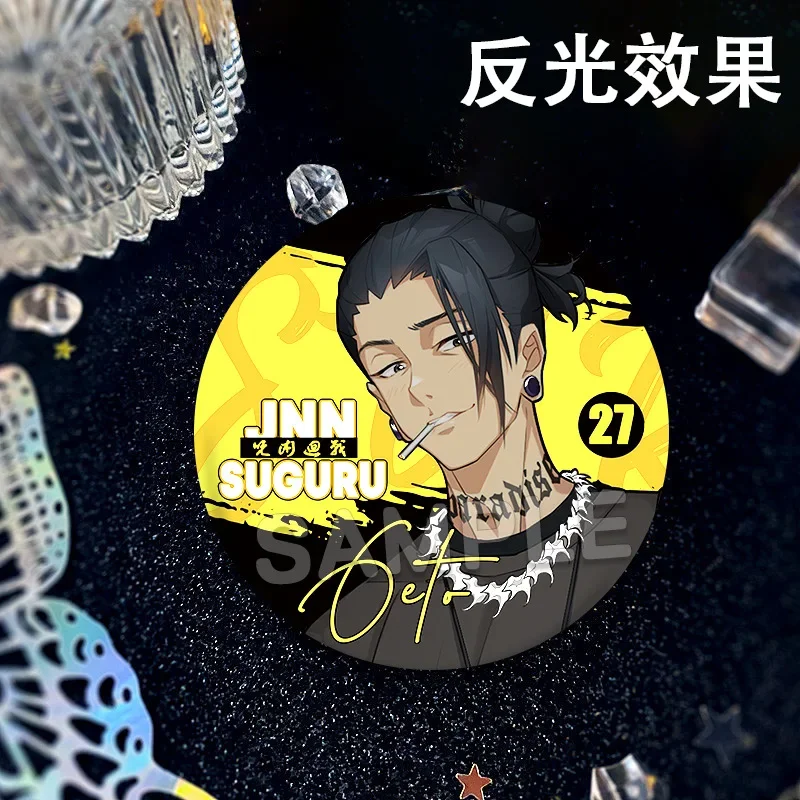 

Anime Jujutsu Kaisen Fushiguro Megumi Satoru Gojo Geto Suguru Cosplay Double flash reflex badge Ambitus