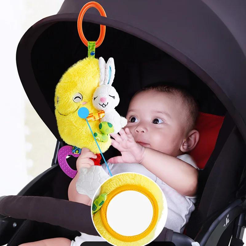 Baby Cloud Moon Rattles Mobiles Baby Teether Toys Strollers Pendants Newborn Hand Early Education Bell Gifts Infant Crib