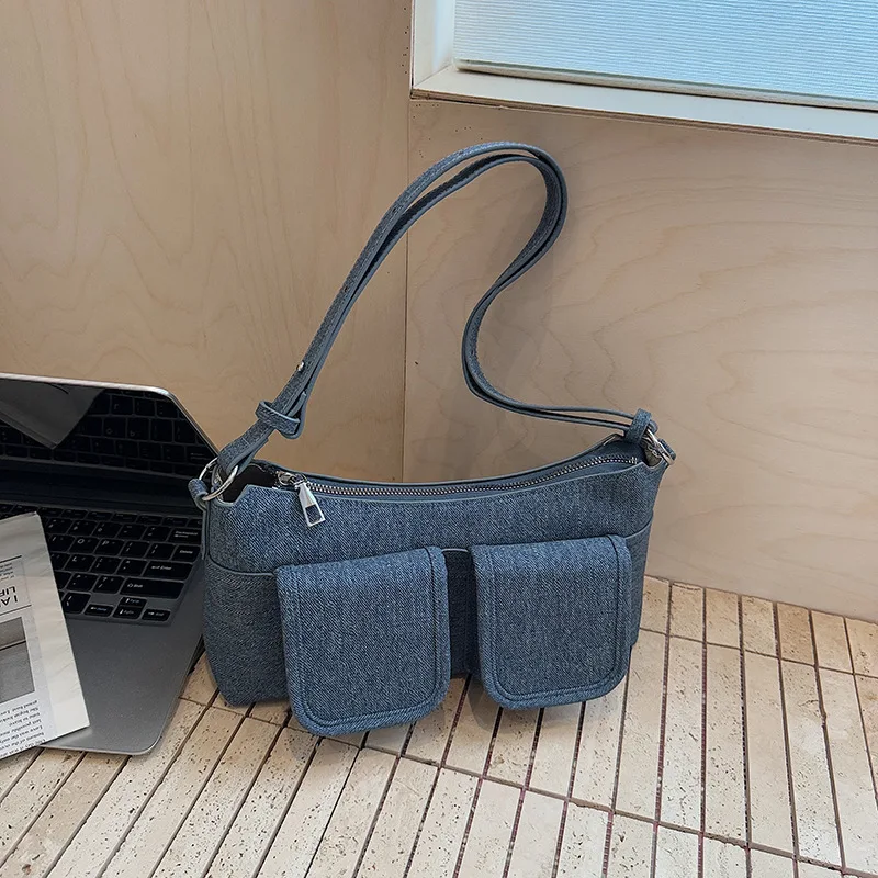 

2025 New! Women's Retro Multi-Pocket Bag - Stylish Casual Versatile, Shoulder/Crossbody & Elegant Handbag