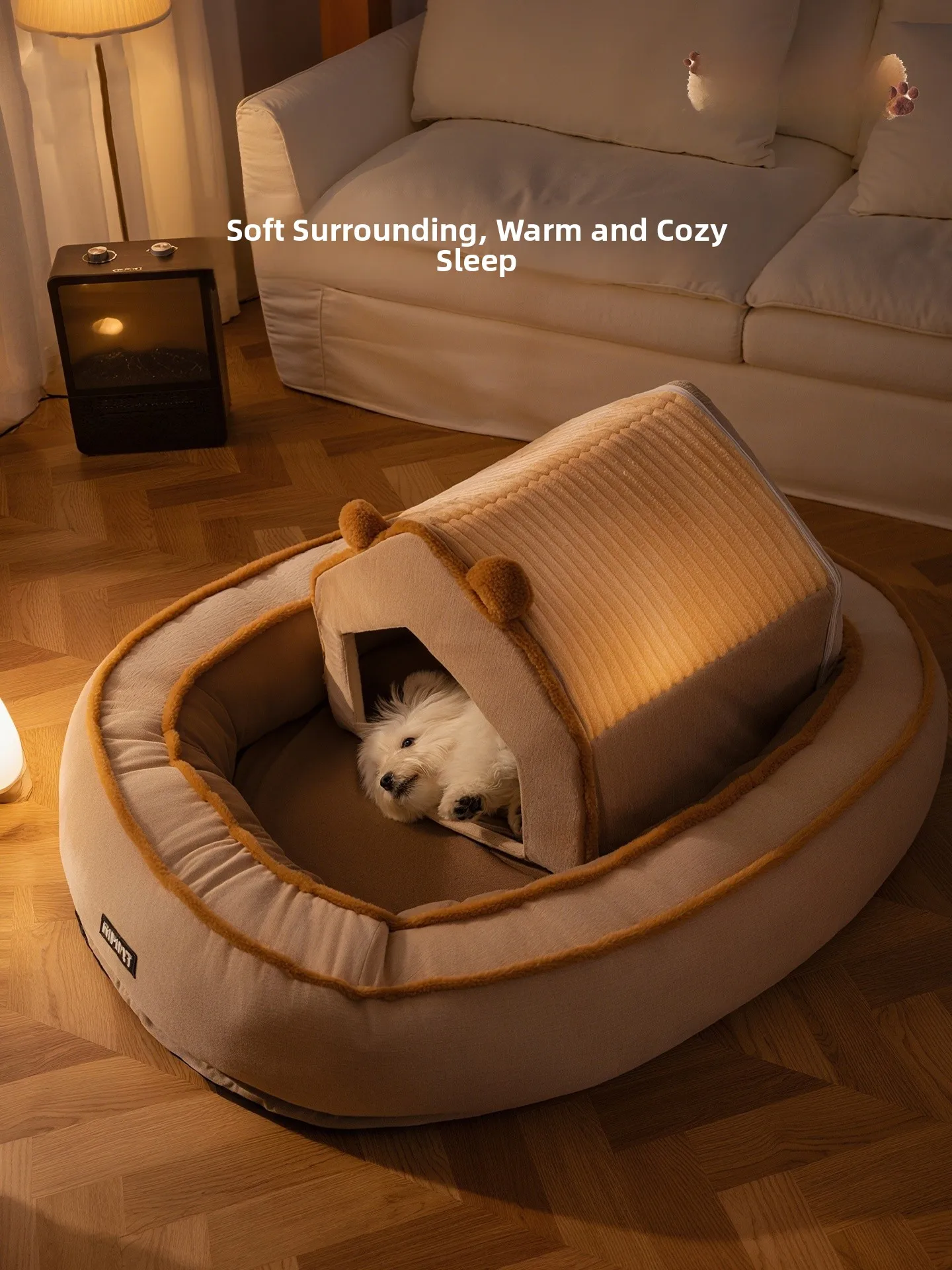 

Warm Detachable Winter Dog House for Large And Small Dogs Pet Nest All Season Universal Closed Sle Se Design Dog Bed