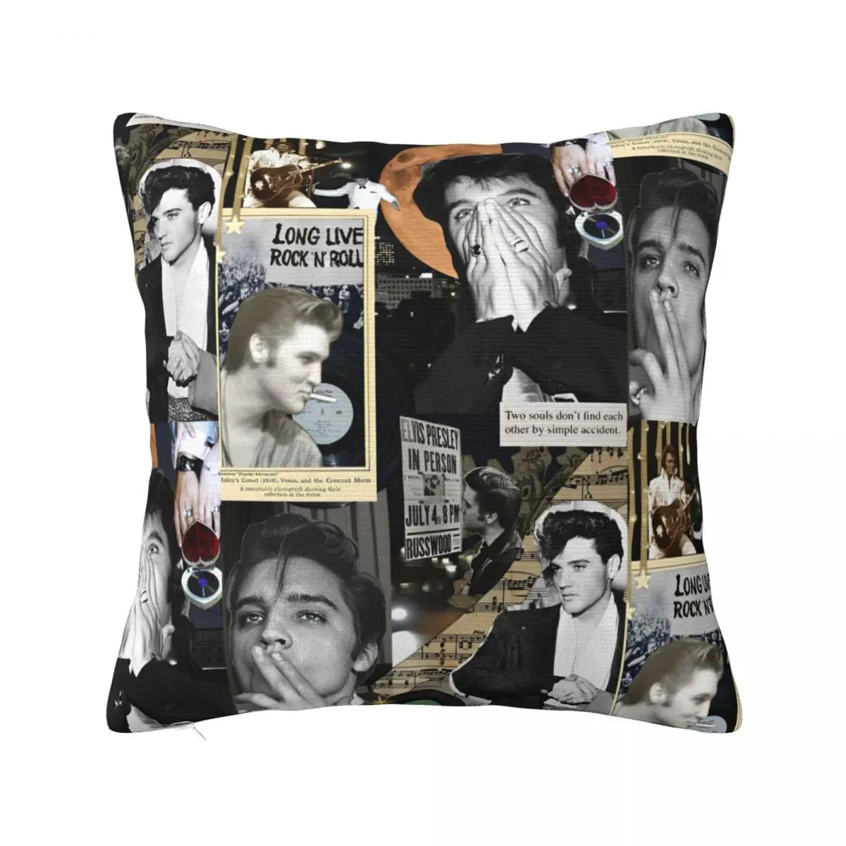 E-Elvis Presley Pillowcase Printing Fabric Cushion Cover Decoration Throw Pillow Case Cover Home Wholesale 18\'\'